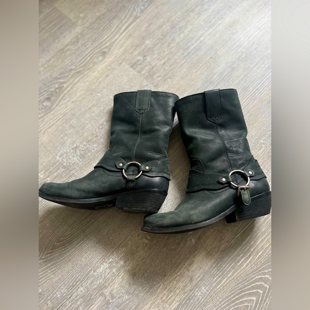 Black Leather vintage Zodiac USA Boots